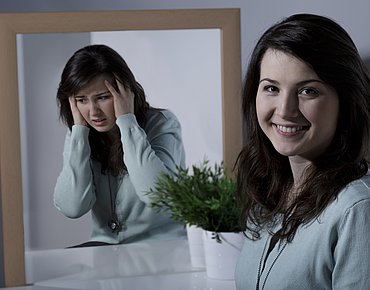 Frau mit Psychischer Erkrankung