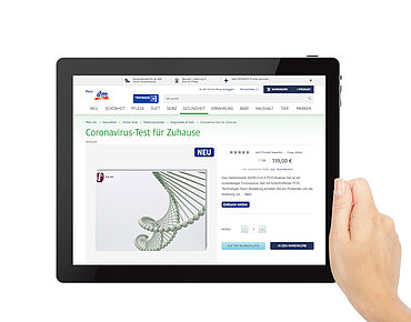 dm Online-Shop Covid-19 Tests