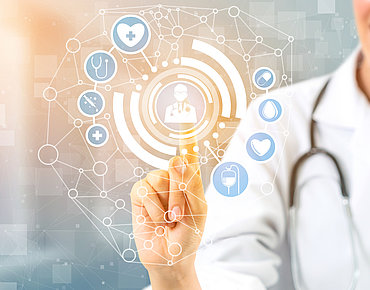 Dekoratives Bild Gesundheit KI