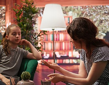 Kind bei der Psychotherapie