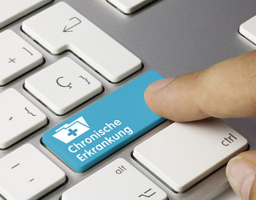 Chronische Erkrankung als Button