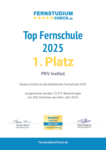Urkunde FernstudiumCheck 2025