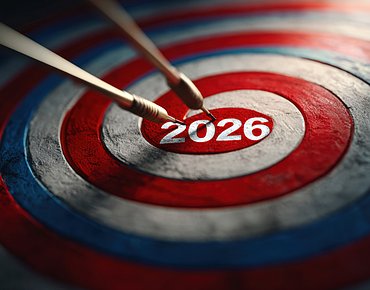 Zeilscheibe mit Aufschrift 2026