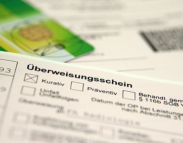Überweisungsschein