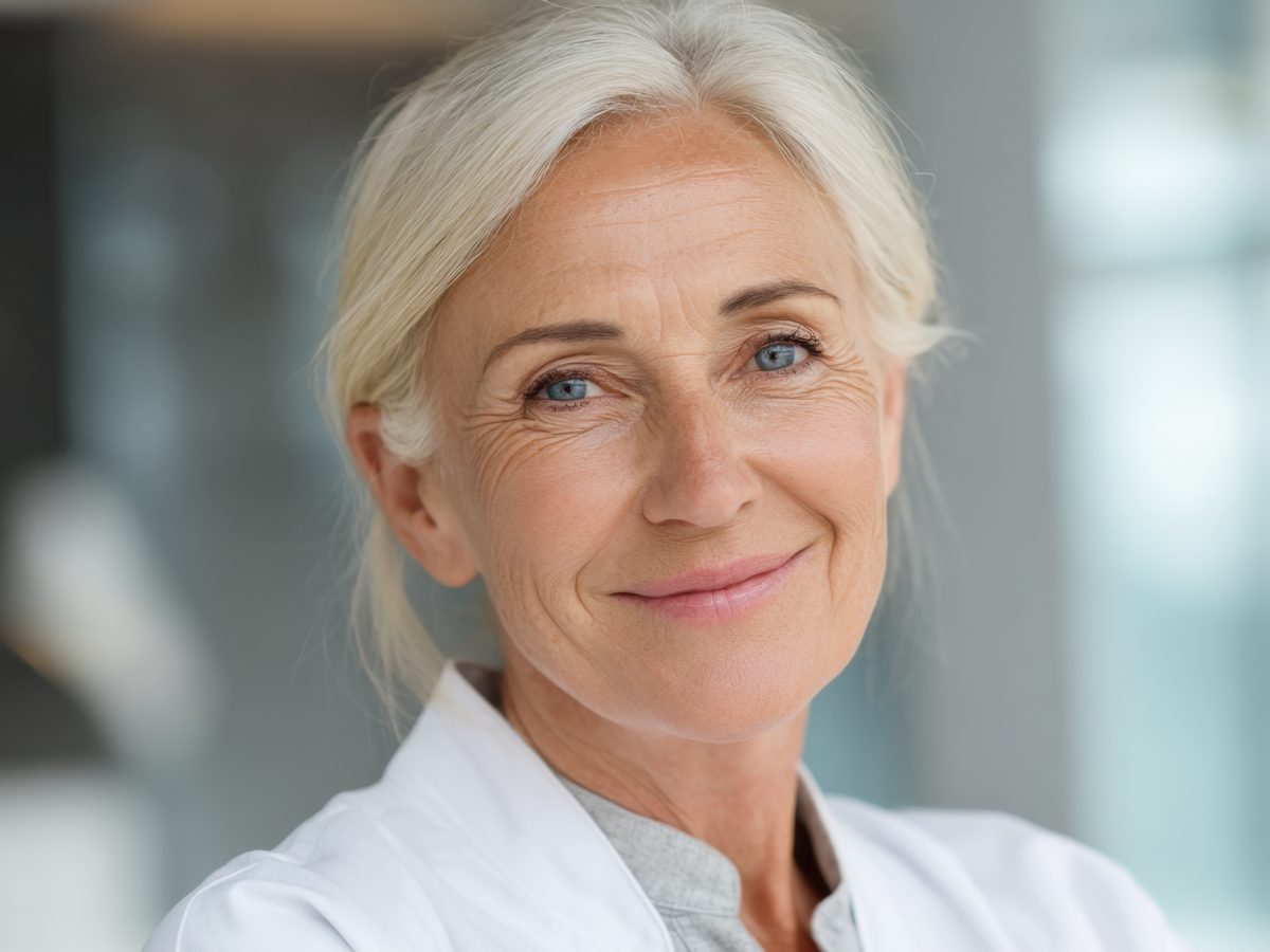 Frau lächelnd Frau lächelnd