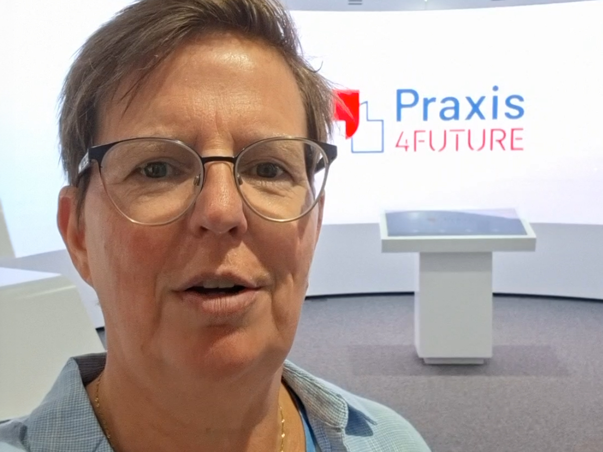 Iris Schluckebier beim Praxis4Future Event