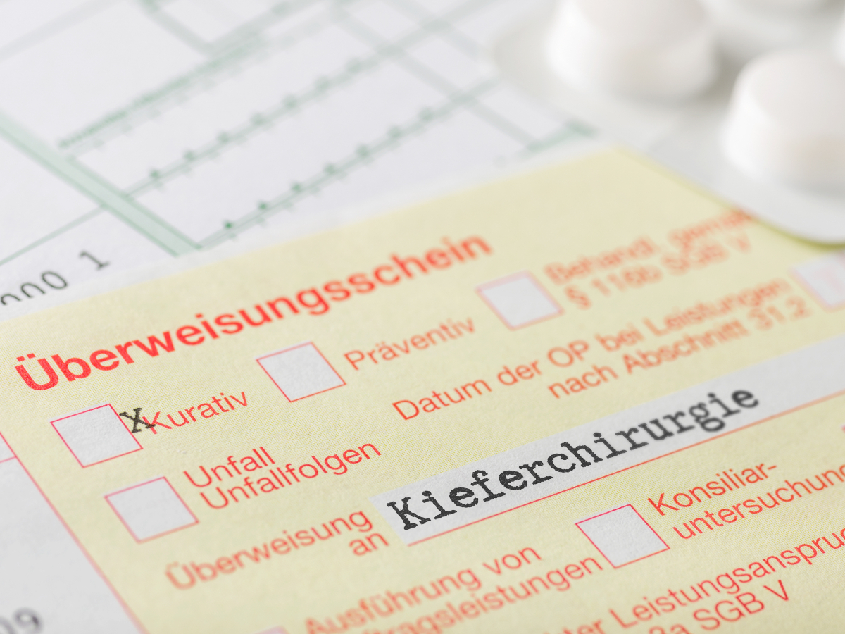Überweisungsschein