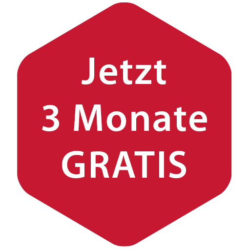 Drei Monate gratis testen icon