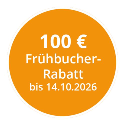 Frühbucherrabatt bis 14.10.2026
