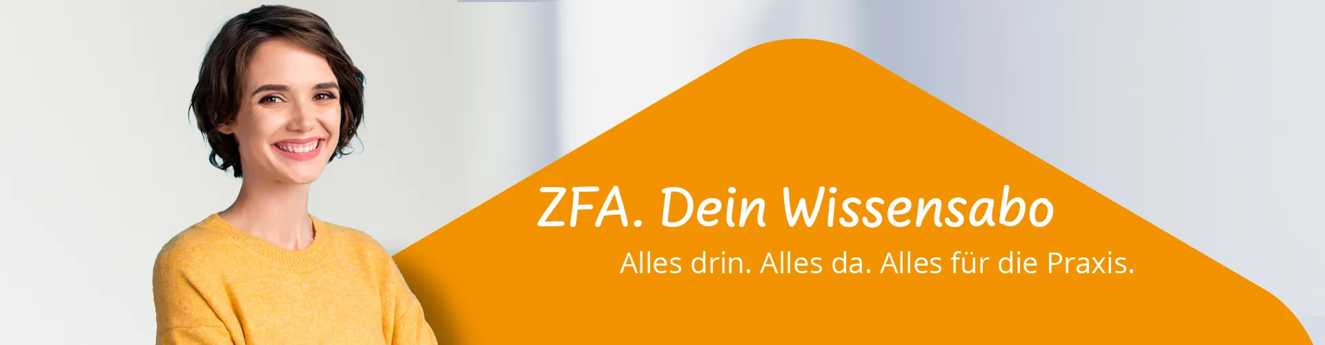 Header ZFA. Dein Wissensabo