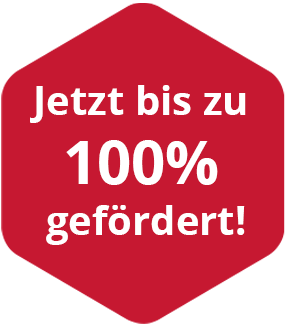 Bis zu 100% Förderung Logo